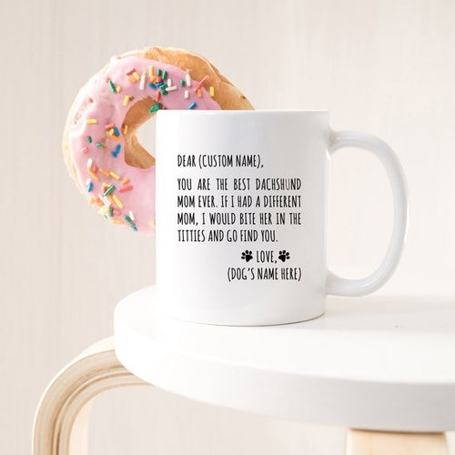 Custom Dachshund Mom Mug