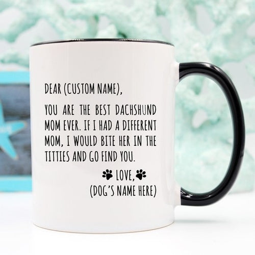 Custom Dachshund Mom Mug