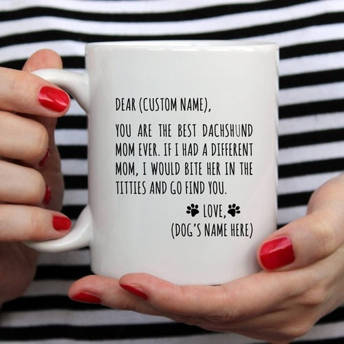 Custom Dachshund Mom Mug